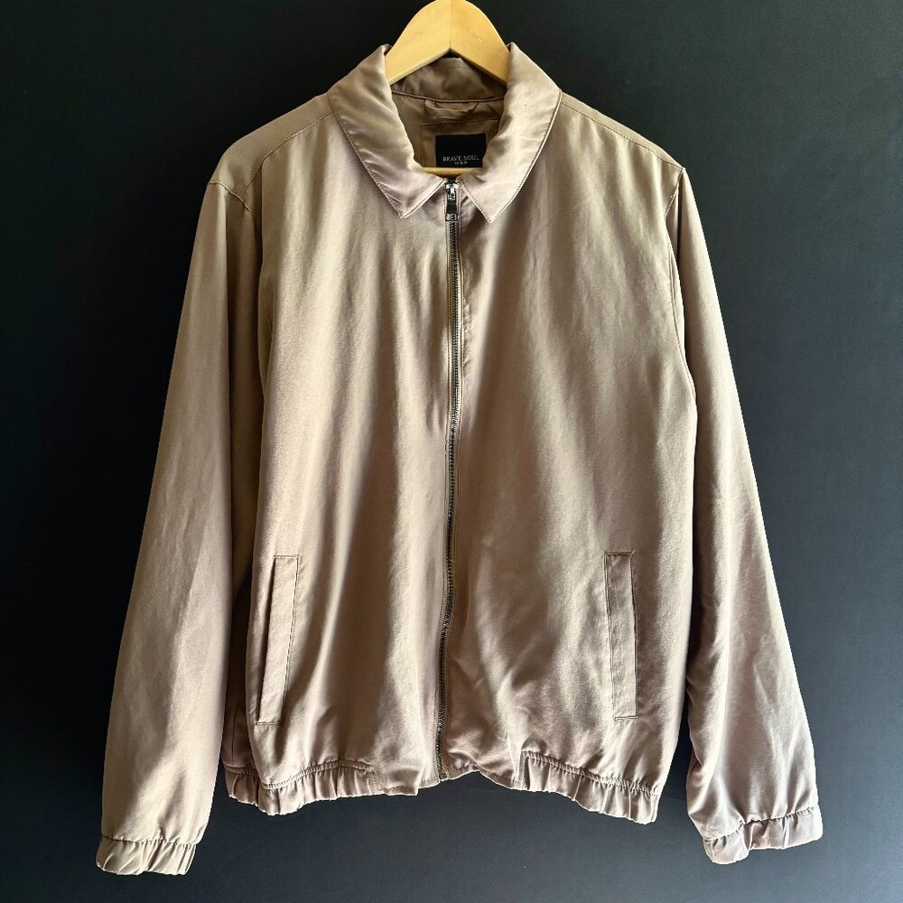 BRAVE SOUL - London | Harrington Jacket | Size: XL | Color: Stone